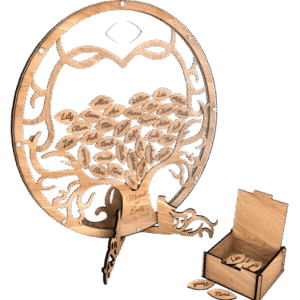 Wood Guest List Drop Box